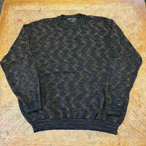 Vintage Baracuta By Tundra Brown Sweater Textured Knit Men’s XXL TTG
